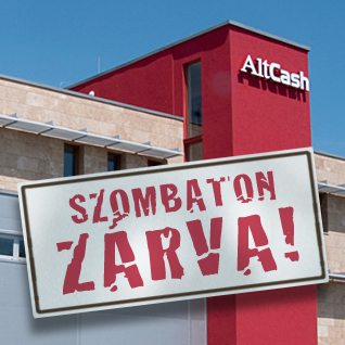 Szombaton zárva! Hétfőn nyitunk!