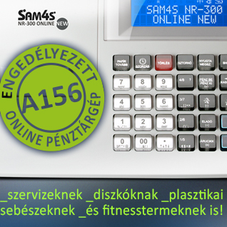 A SAM4S NR-300 ONLINE NEW pénztárgép engedélyét sikeresen módosítottuk!