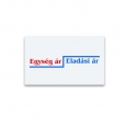 Egység áras címke