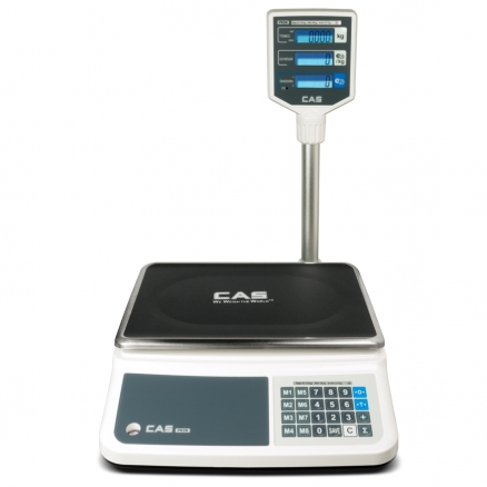 CAS PR2N tornyos mérleg 15 kg hitelesítéssel