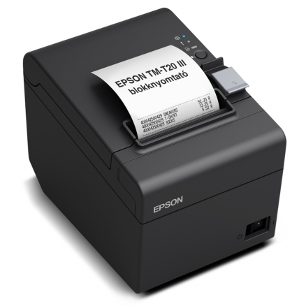 EPSON TM-T20/III blokknyomtató bal oldal