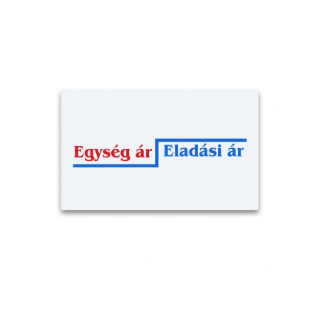 Egység áras címke