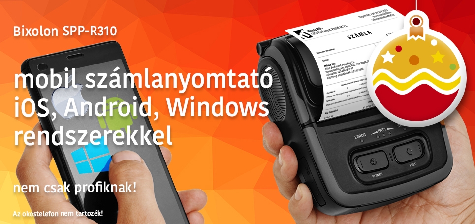 Verhetetlen árú hordozható számlanyomtató!
