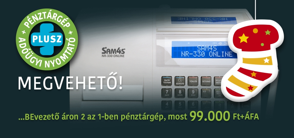 Pénztárgép és adóügyi nyomtató egyben!