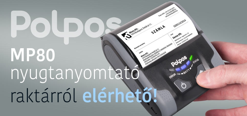 Polpos MP80 nyugtanyomtató egyenesen a raktárból!